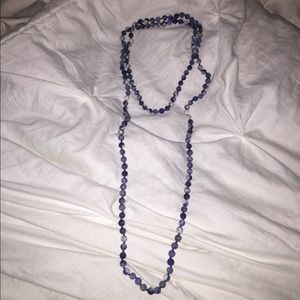 Long wrap around necklace